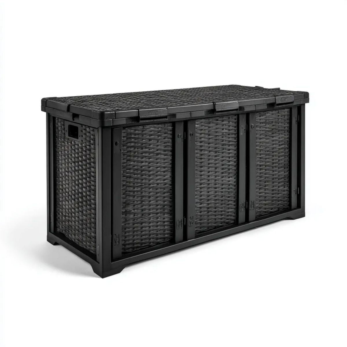 Czarna skrzynia ogrodowa z polipropylenu 120 x 56 x 63 cm, 270 l